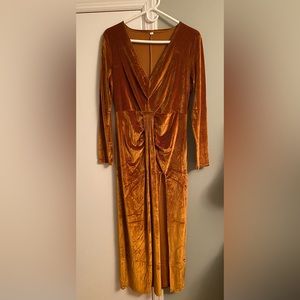 Amber orange dress size l large